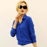 1PC Women Chiffon Blouse Long