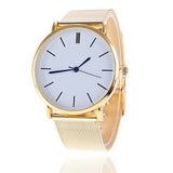 Vansvar Brand Fashion Silver Casual Quartz