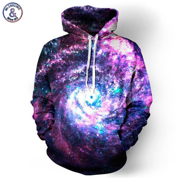 Mr.1991INC Space Galaxy Hoodies