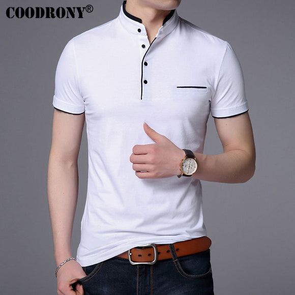 COODRONY Mandarin Collar Short