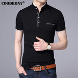 COODRONY Mandarin Collar Short