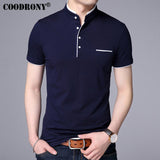 COODRONY Mandarin Collar Short