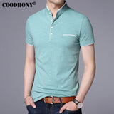 COODRONY Mandarin Collar Short