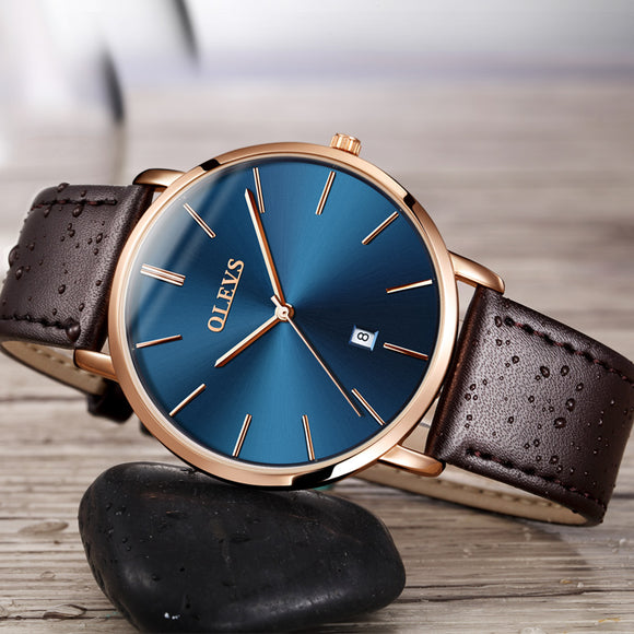 Men's Clock Ultra Thin Ladies Watches