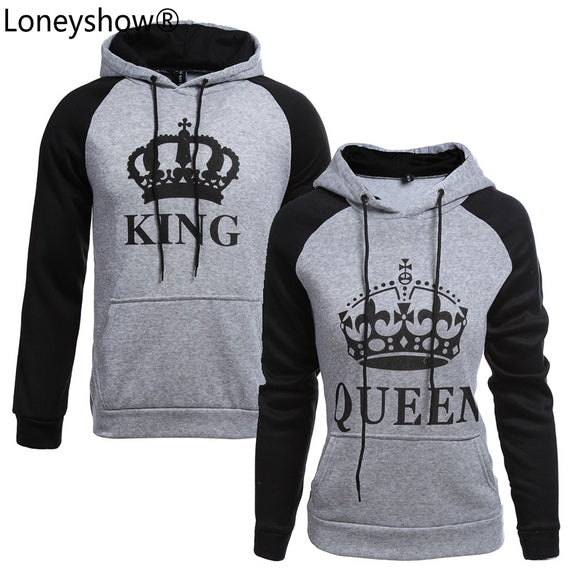 2017 KING Queen Crown Print Unisex