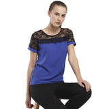 Women Blouses Summer Lace Chiffon