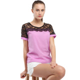 Women Blouses Summer Lace Chiffon