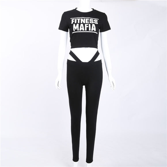 Pfflook New Women Yoga Top + Sports Pants