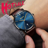 Men's Clock Ultra Thin Ladies Watches