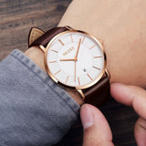 Men's Clock Ultra Thin Ladies Watches