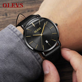 Men's Clock Ultra Thin Ladies Watches