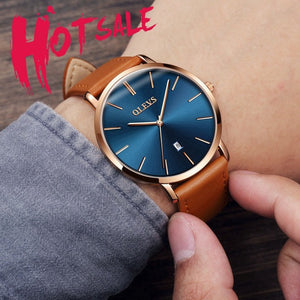 Men's Clock Ultra Thin Ladies Watches