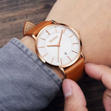 Men's Clock Ultra Thin Ladies Watches