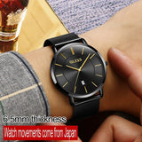 Men's Clock Ultra Thin Ladies Watches