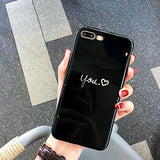 Lovely Heart Painted Phone Case For iphone