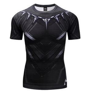 Black Panther 3D Printed T-shirts Captain